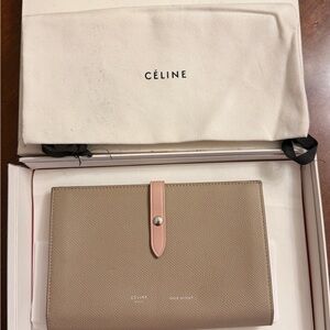 Celine Taupe and Pink Wallet